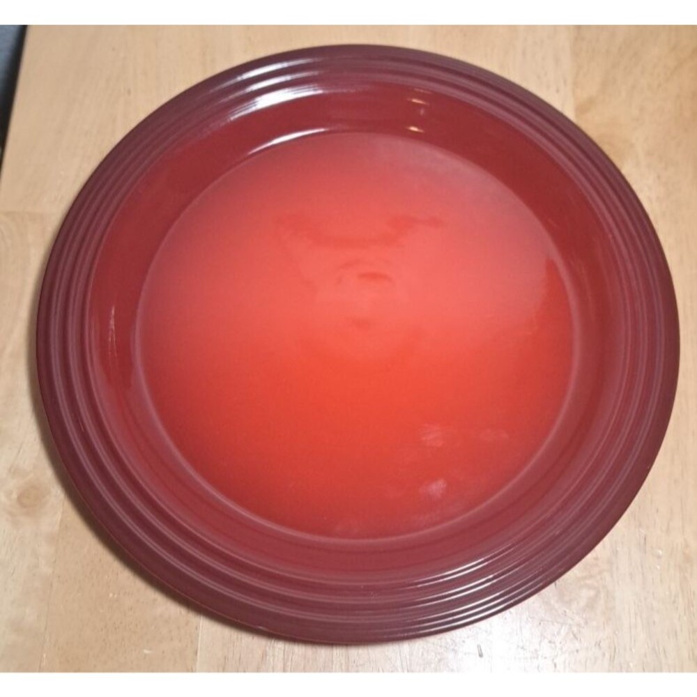 Le Creuset 10.5" Cerise Cherry Red Dinner Plates